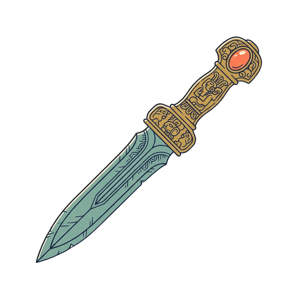 The stolen Mayan ceremonial dagger