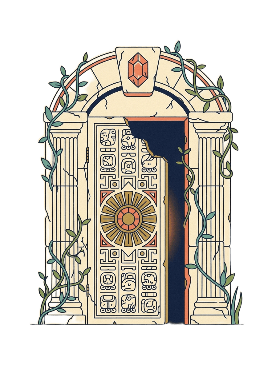 Ancient Mayan temple doorway — The Lost Artifact